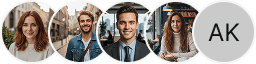 Multiple investor profile avatars on Rong Kimthinh trading review block